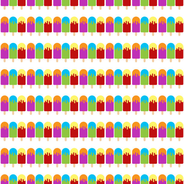 无缝冰淇淋或冰棒图案背景图片下载