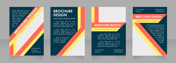 促销代表空白宣传册版面设计图片下载