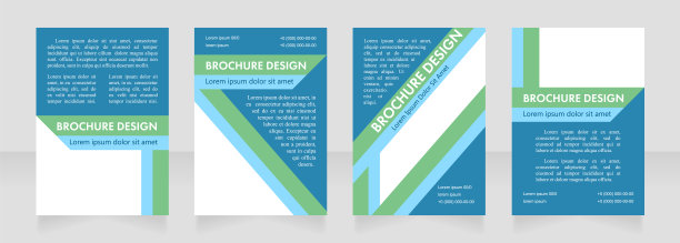 品牌广告空白宣传册布局设计图片下载