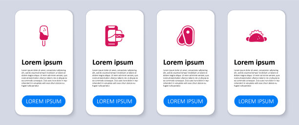 设置玉米卷与玉米饼牛排肉类食品订购图片下载