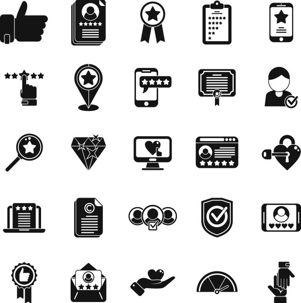 信誉图标设置简单的业务图片下载