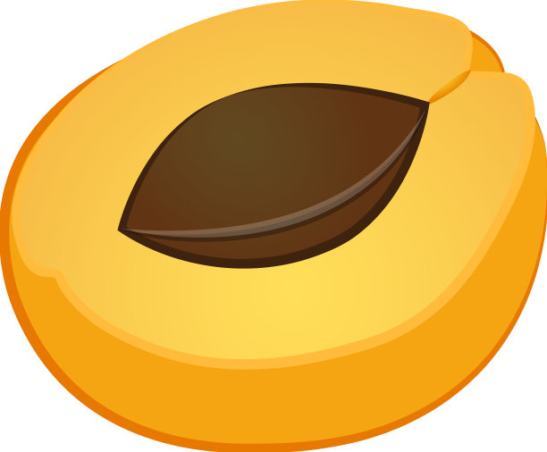 半杏子图标卡通水蜜桃图片下载