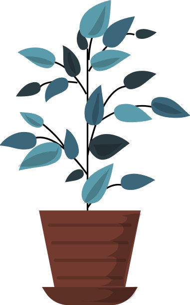室内植物图标卡通绿树图片下载