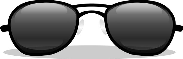 警察眼镜图标卡通警官图片下载