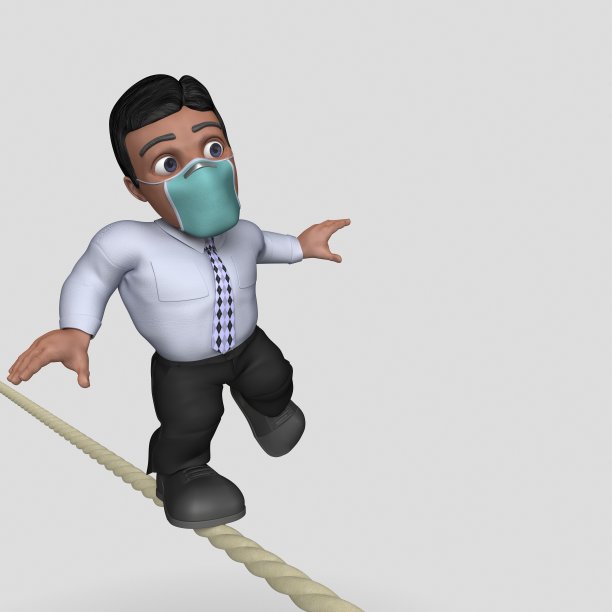 3D卡通商业人物面具图片下载