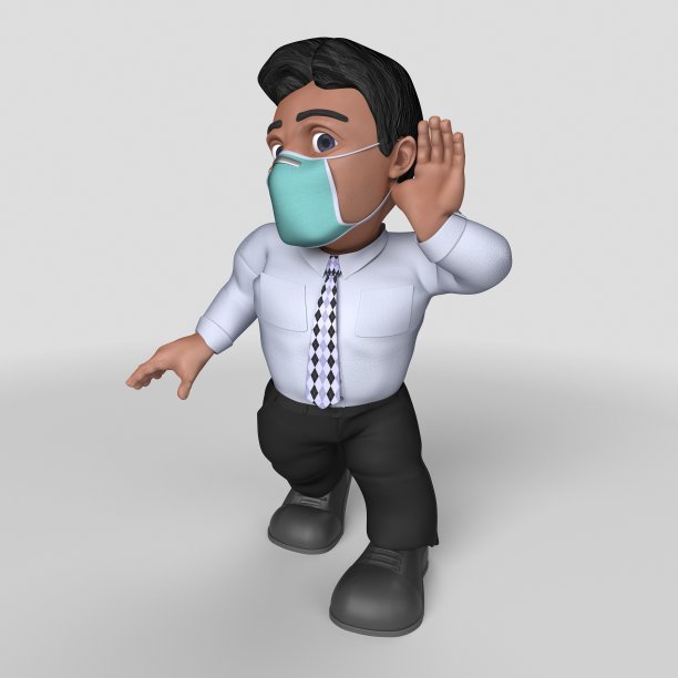 3D卡通商业人物面具图片下载