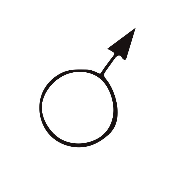 男性符号手绘涂鸦风格。向量，线条艺术，北欧，斯堪的纳维亚，极简主义，单色。图标,标签。性别。图片下载