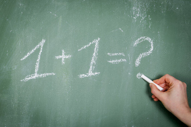 数学、计算和技能概念。问号图片下载