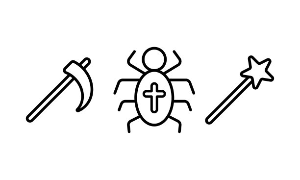 万圣节相关的图标集合图片下载