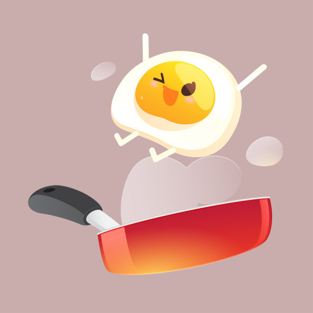 今天的早餐是煎蛋。图片下载