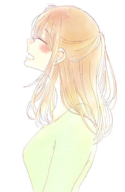 一个快乐女人的插图图片下载