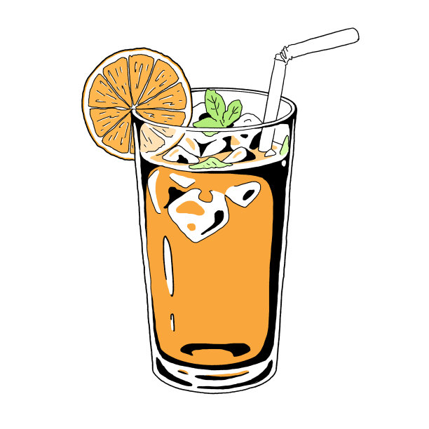 加冰的橙汁图片下载