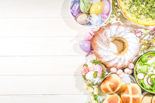 复活节早午餐或晚餐图片下载