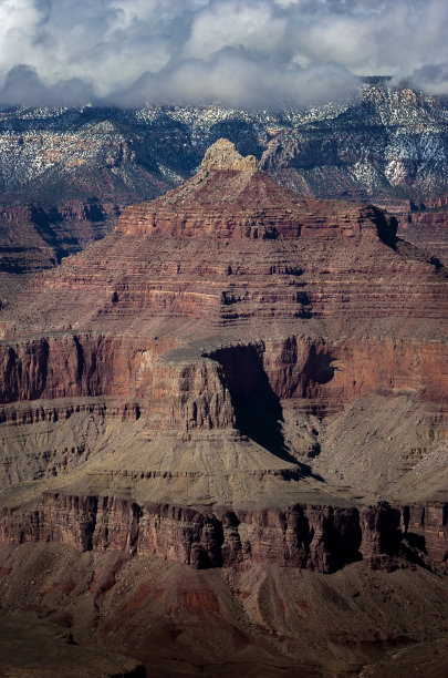 大峡谷岩石的高角度视图图片下载