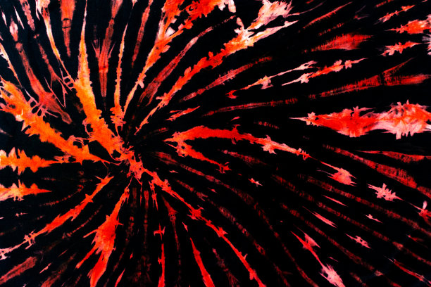 棉底红色扎染图片下载