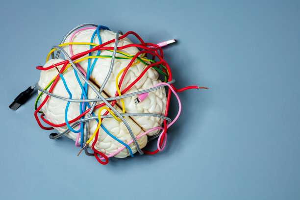 概念的问题和混乱的大脑电线图片下载