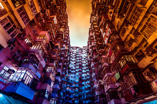 香港的建筑立面图片下载