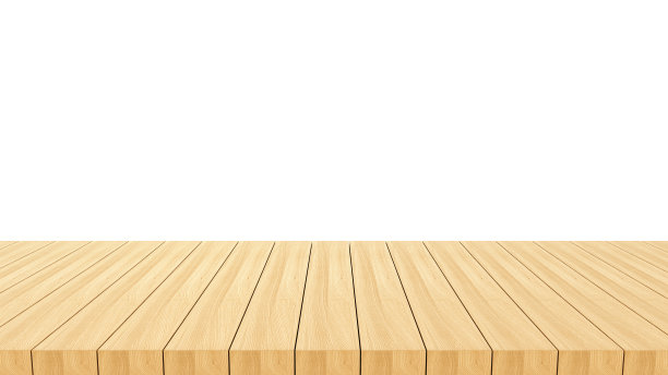 3d渲染木制空桌子平台上的白色背景股票照片图片下载