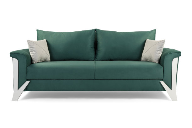 现代舒适的家具和沙发，绿色家具图片下载
