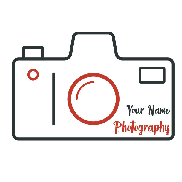 黑色，白色和红色矢量相机平面图标。图片下载