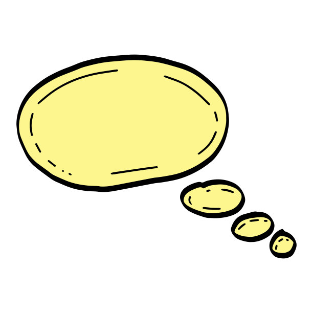 涂鸦演讲笔记气泡彩色和黑色线向量图片下载