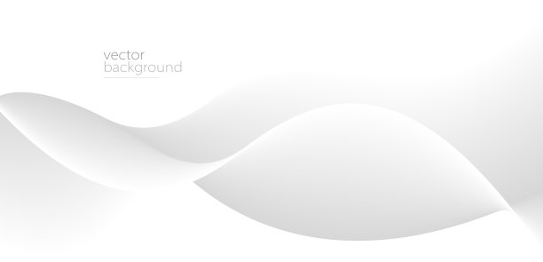 平滑流动的波浪形状梯度矢量抽象背景，浅灰色设计曲线线能量运动，放松的图像或技术。图片下载