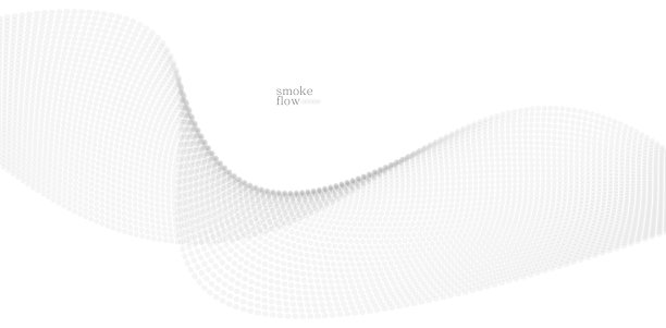 抽象矢量烟雾背景，流动的圆形粒子波，浅灰色抽象插图，平滑和柔软的设计，放松的图像。图片下载