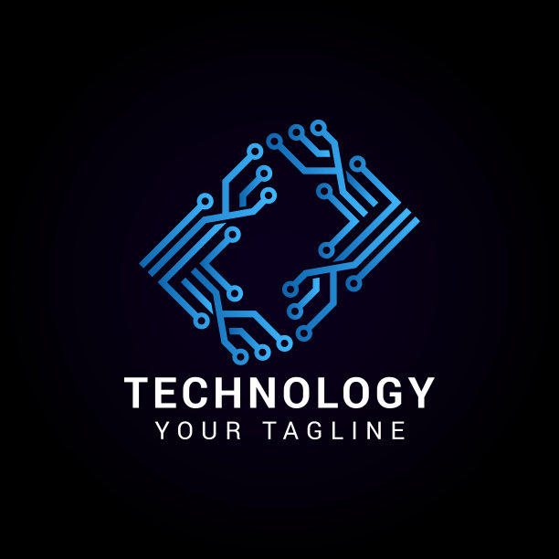 摘要数字技术logo设计模板图片下载
