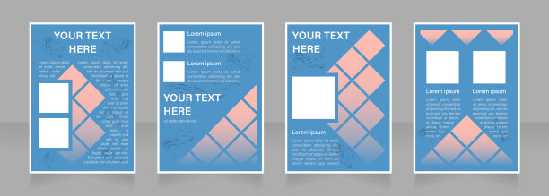 内容推广空白宣传册版面设计图片下载