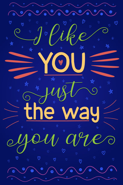 色彩斑斓的令人鼓舞的海报。非常适合装饰和织网。图片下载