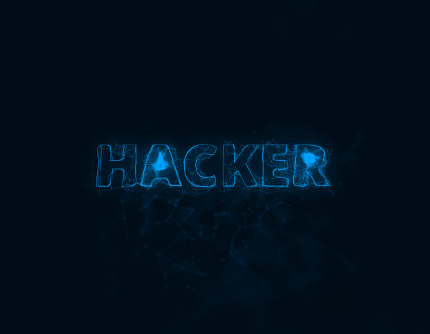 黑客头衔具有丛效应。用点连接的线。行标题丛图片下载