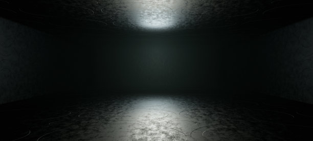 摘要未来派网络背景外星人宇宙飞船房间隧道走廊昏暗的黑色灯光摘要未来派背景宇宙飞船建筑用作壁纸三维插画图片下载