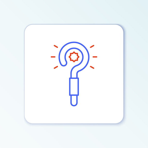 线魔术棒图标孤立在白色背景上图片下载