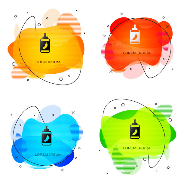 黑色胡椒喷雾图标孤立在白色上图片下载