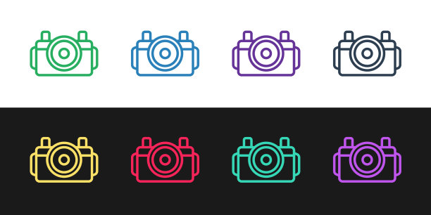 设置潜水员图标隔离线相机图片下载