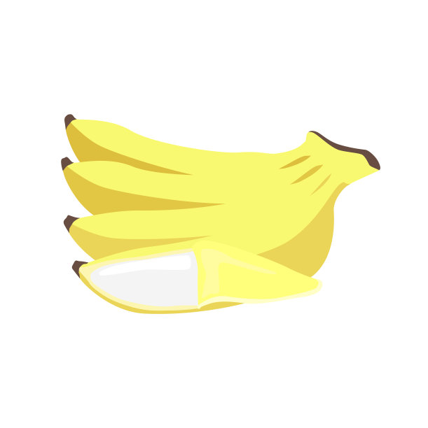 分离于白色水果或食物中的香蕉图片下载