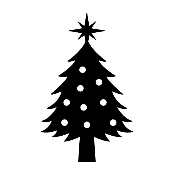 圣诞松树图标孤立在白色的标志和图片下载