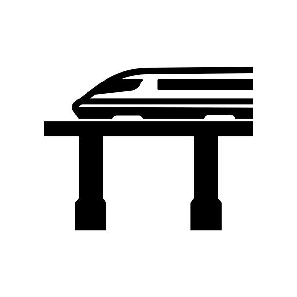 高铁图标被隔离在白色标志和图片下载