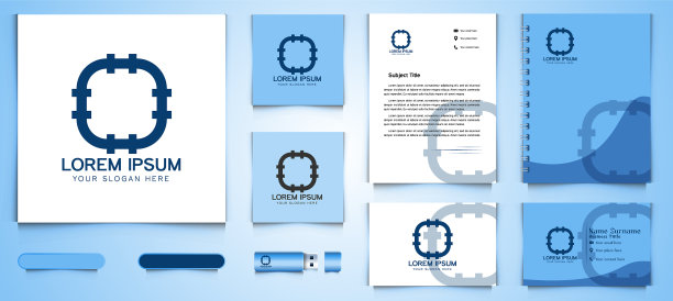 水管管道标识及企业品牌图片下载