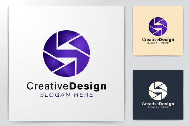 第一个字母的现代快门相机标志的想法图片下载