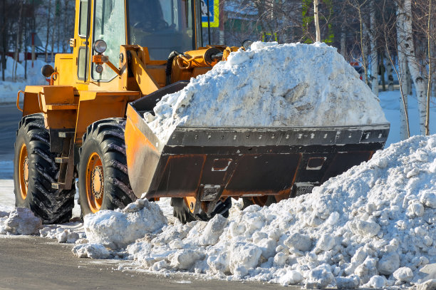 清除街道上的积雪图片下载