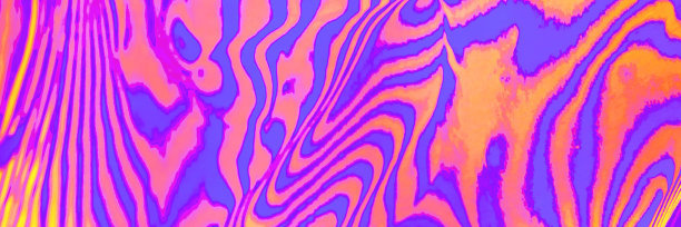 霓虹色紫色迷幻荧光条纹斑马旗帜背景图片下载
