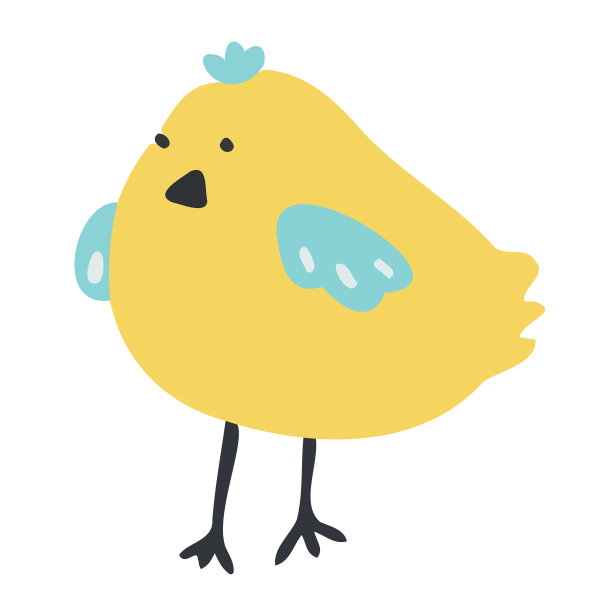 可爱快乐的小黄鸡图片下载