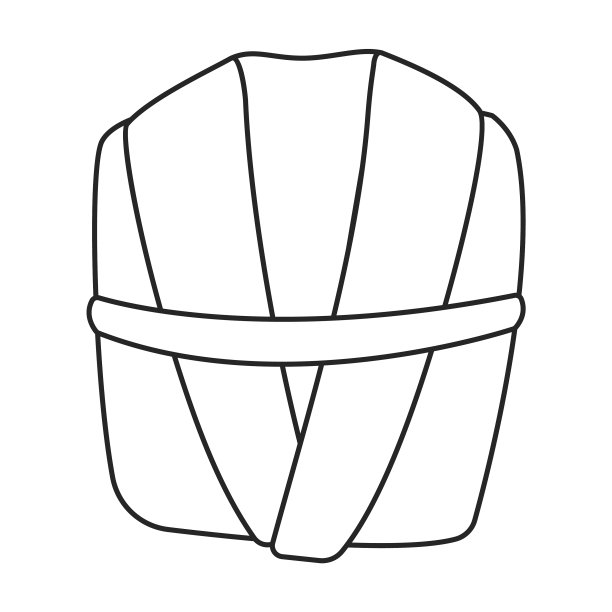 浴衣图标轮廓图标孤立图片下载