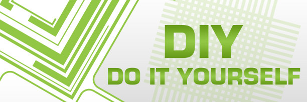 DIY -自己动手绿色方块边框左圆水平图片下载