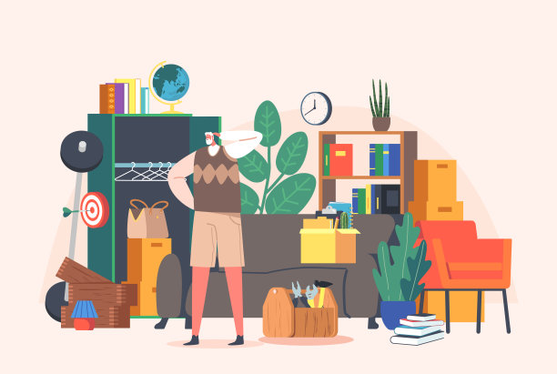 老人在凌乱的房间或跳蚤市场抓头找东西。老年养老金领取者患有老年痴呆症或痴呆症图片下载