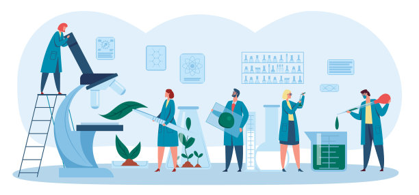 研究植物的生物学家图片下载