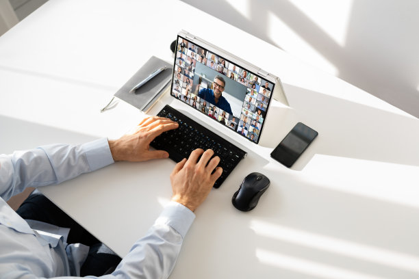 在线数字人力资源视频会议网络研讨会图片下载