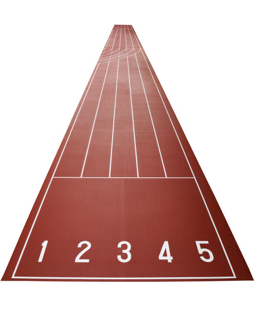 孤立的镜头在白色背景上的跑道图片下载