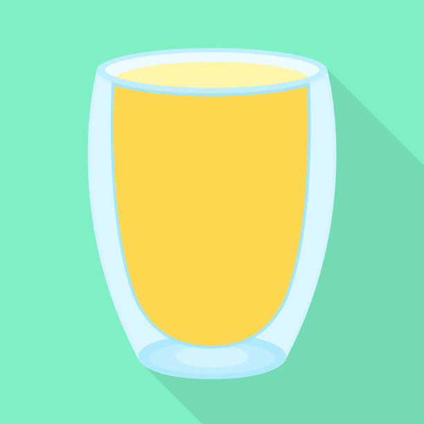 孤立物体的果汁和玻璃标志图形图片下载